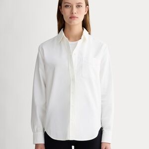 NWT Everlane Women's Must-Have Oxford Button Up Shirt in White, Size 6